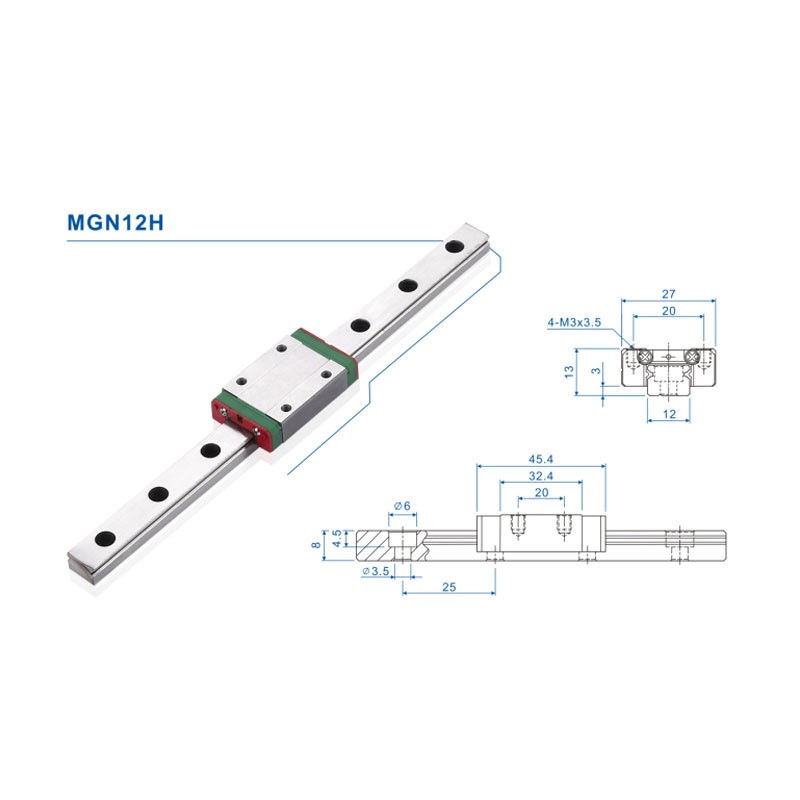12mm Linearführungsschiene MGN – Linear Rail Mgn12H Set Bewertung und Preis