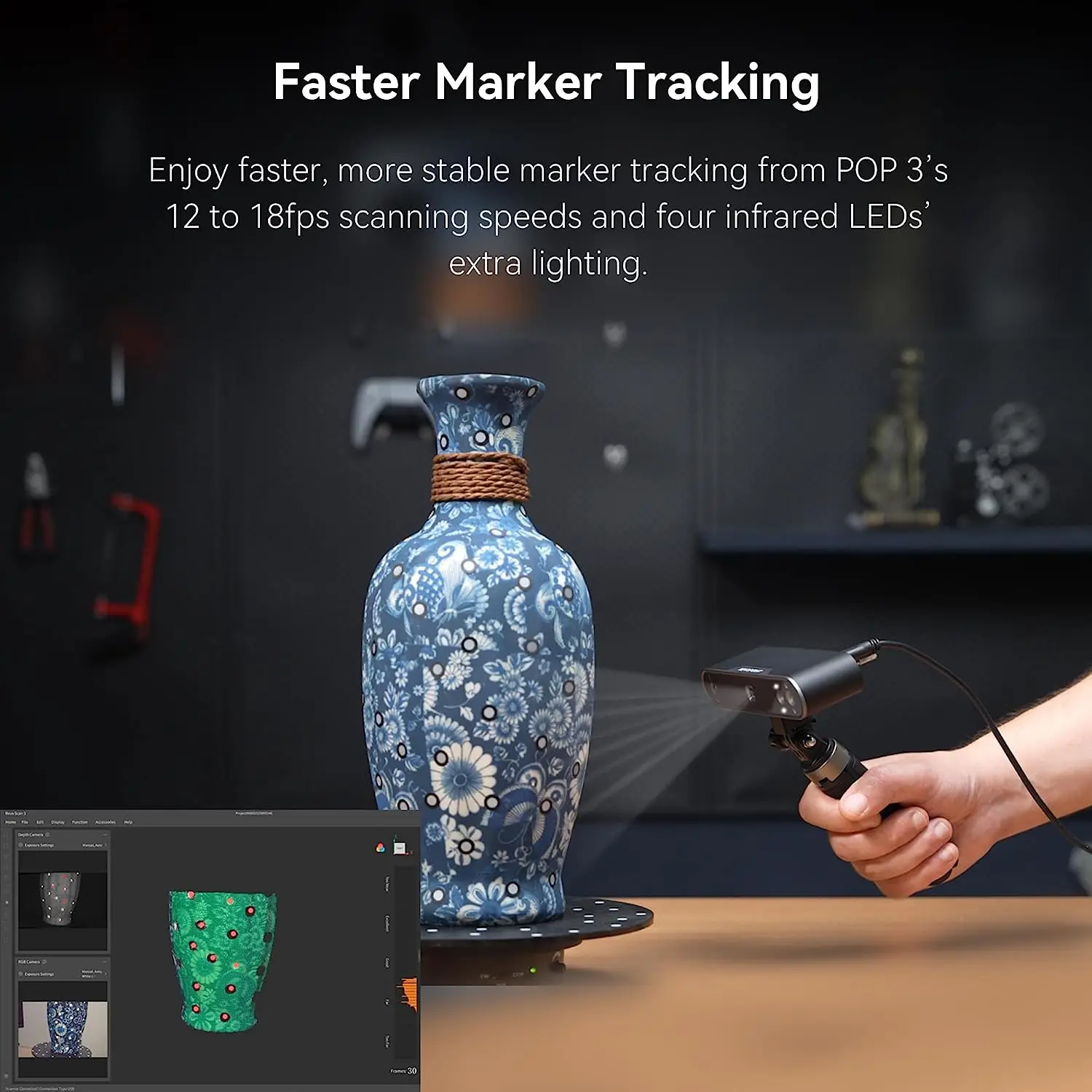 Hochpräziser tragbarer 3D-Lase – Handheld 3D Scanner High Precision Bewertung und Preis